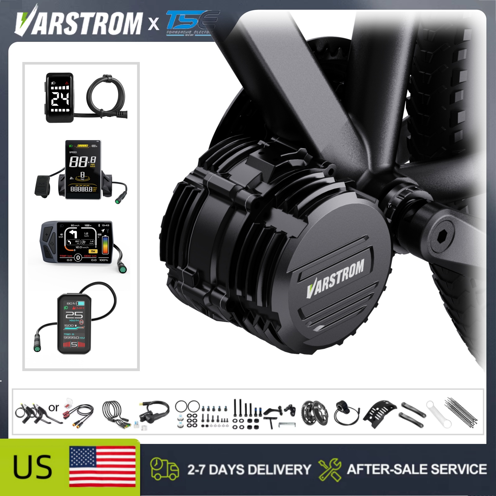 [В наличии в США] Комплект для – обзор и цена Side Hung Mid Drive Motor Kit